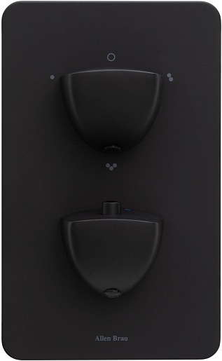 Allen Brau Смеситель для ванны Infinity 5.21316-31 (с внутренней частью, 3 выхода) черный матовый – картинка-3